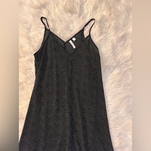 Lauren Conrad black and white polka dot sheer swimsuit cover size: L - Picture 2 of 4